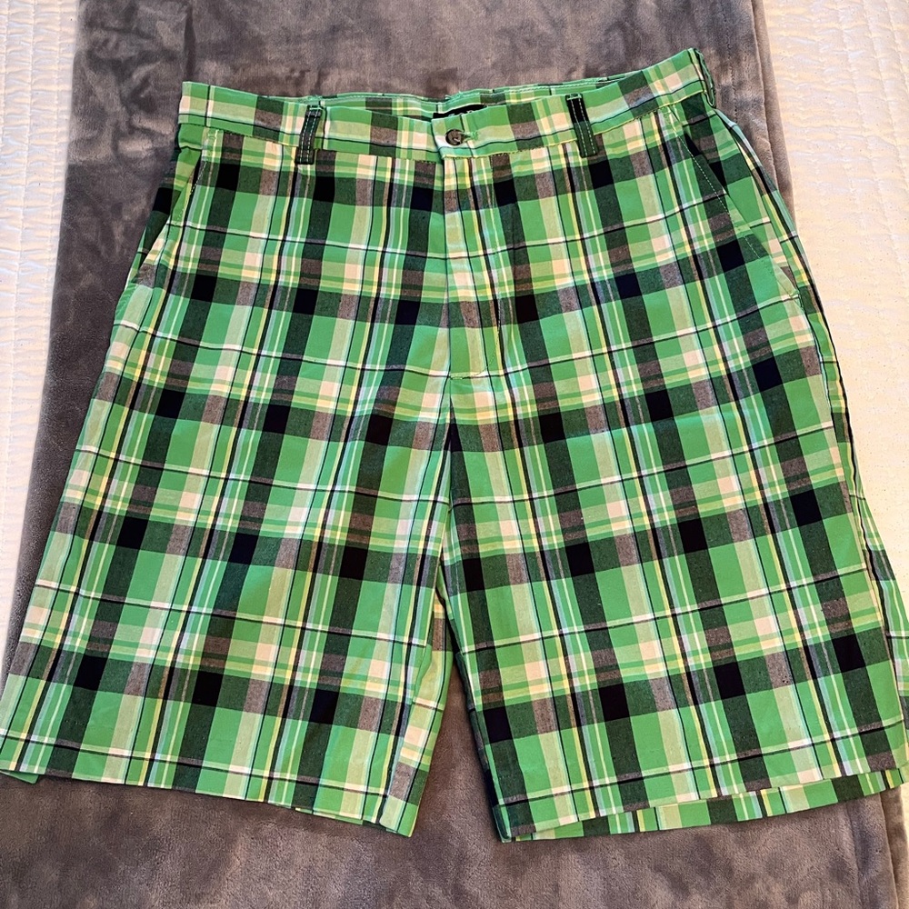 IZOD XFG Plaid shorts